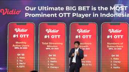 Managing Director PT Elang Mahkota Teknologi Tbk atau Emtek, Sutanto Hartono membagikan cara ampuh dalam menghadapi berbagai tantangan ke depan dalam acara Emtek Connect 2023 di SCTV TOWER, Jakarta, Rabu (1/2/2023). Sutanto Hartono melihat ada banyak perubahan yang terjadi dalam beberapa tahun belakangan dan masih akan berlanjut ke depan. (Liputan6.com/Herman Zakharia)