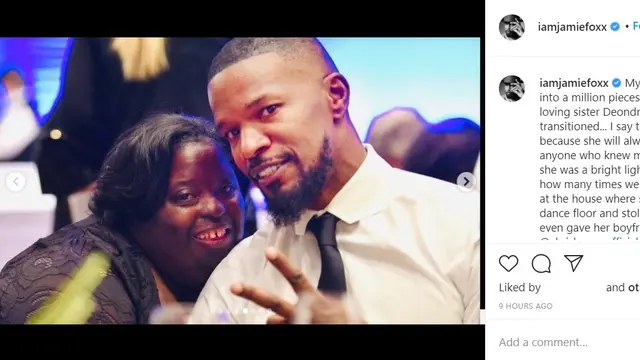 Jamie Fox dan adiknya  (Instagram/ iamjamiefoxx)