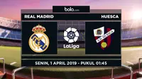 La Liga: Real Madrid vs Huesca. (Bola.com/Dody Iryawan)