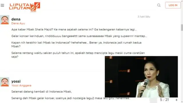 30 Tahun Sheila Majid Berkarya - LIVECHAT STREAMING