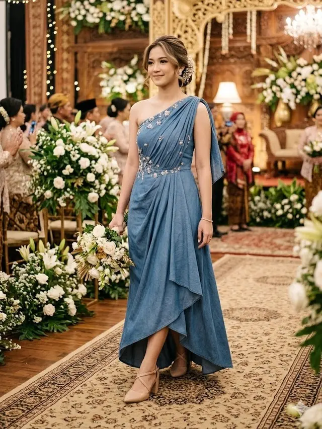 Model Baju Bridesmaid Denim