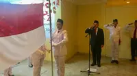 Meski Tertunda, Sekolah Indonesia Makkah Gelar Upacara HUT RI ke-74