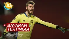 Berita video spotlight yang membahas tentang David de gea dan empat kiper dengan penghasilan tertinggi di Premier League saat ini.