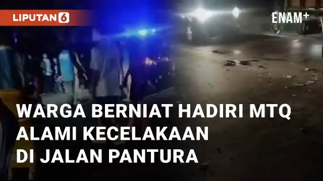 VIDEO: Warga Berniat Hadiri MTQ Alami Kecelakaan di Jalan Pantura Indramayu
