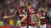 Sejak beberapa musim terakhir, Flamengo yang dikenal seagai klub pengekspor pemain-pemain berkualitas ke klub-klub di liga top Eropa menjelma menjadi klub yang menampung para pemain yang meninggalkan klub top Eropa untuk pulang kampung atau sekedar mencicipi aroma Liga Brasil. Berikut 5 pemain di antaranya. (AFP/Carl De Souza)