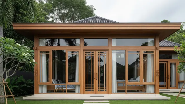 Model Joglo Depan Rumah Minimalis 2025/ Ilustrasi AI
