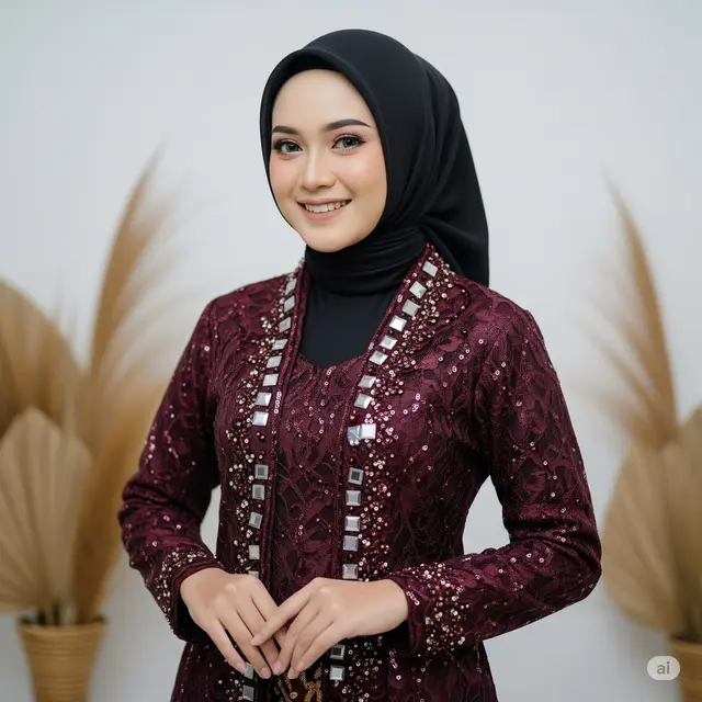 Model Baju Brokat Bangkok Terbaru. Foto: Gemini