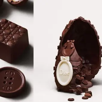 Dior memperluas ekspresinya ke dunia kuliner melalui sebuah chocolate egg eksklusif yang dirancang untuk merayakan momen kebersamaan dengan cara yang berbeda. (foto/dok: dior)