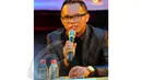 Badai mengucapkan terimakasih kepada pihak Colosseoum Club yang telah mempertemukan Kerispatih dengan Sammy Simorangkir, Jakarta, Senin (14/4/2014) (Liputan6.com/Faisal R Syam).