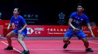 Praveen Jordan/ Melati Daeva Oktavianti belum meraih kemenangan dalam dua laga di penyisihan grup BWF World Tour Finals 2019. (PBSI)