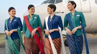 Potret Seragam Baru Pramugari Garuda Indonesia Rancangan Obin, Sematkan Motif Lereng Penuh Makna