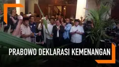 Capres Prabowo Subianto kembali mendeklarasikan kemenangan di pilpres 2019 di Jalan Kartanegara. Prabowo menyatakan momen ini adalah saat yang tepat untuk kembali rekonsiliasi dengan sejumlah pihak termasuk dengan kubu 01 Jokowi-Ma'ruf Amin.