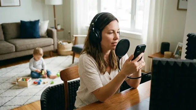 Ilustrasi Jasa Voice Over, Usaha IRT Tanpa Modal/Gemini AI