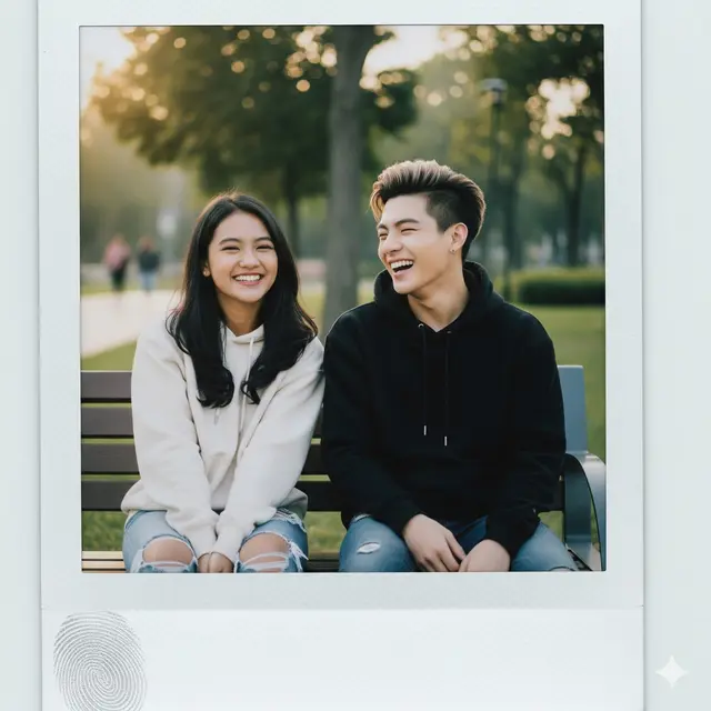 Polaroid AI bersama Idol K-pop (Foto: Gemini)