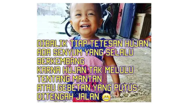 Meme Lucu Saat Hujan Turun ini Bikin Senyum Senyum