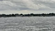 Pemagaran laut di Kabupaten Tangerang, Banten. (Liputan6.com/ Pramita Tristiawati)