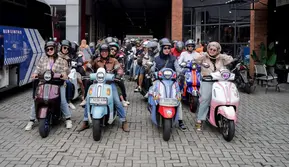 Begini Keseruan Ratusan Pengguna Yamaha Classy Menikmati Sunset di Bogor