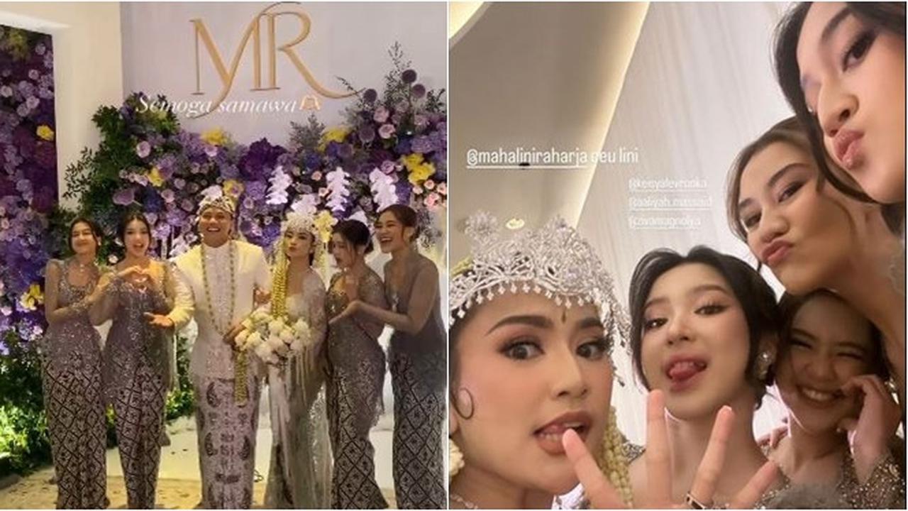6 Potret Bridesmaid di Akad Nikah Mahalini dan Rizky Febian, Ada Aaliyah Massaid