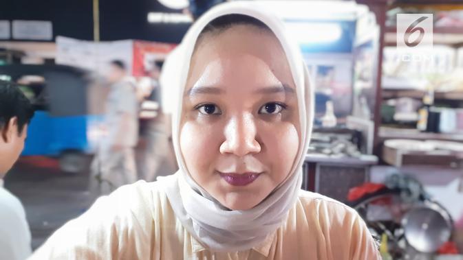 Hasil foto selfie malam hari dengan Galaxy M20 (Liputan6.com/ Agustin Setyo W)