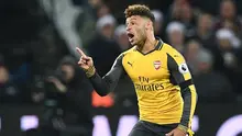 Gelandang Arsenal asal Inggris, Alex-Oxlade Chamberlain. (AFP/Justin Tallis)