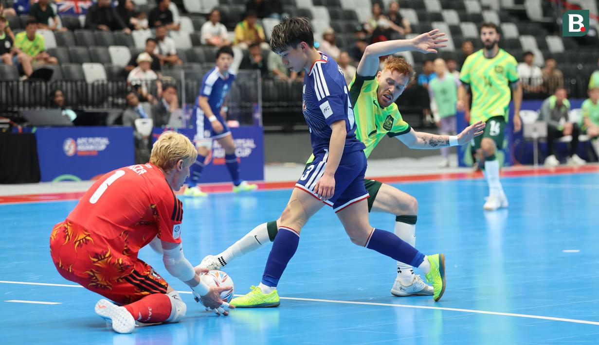 Gol Jepang dicetak oleh Motoishi Takehiro (5'), Yamanaka Shoto (6'), Uchida Shunta (10'), Harada Kokoro (18'), Yamada Kaito (30'), Shimizu Kazuya (37'). (Bola.com/M Iqbal Ichsan)