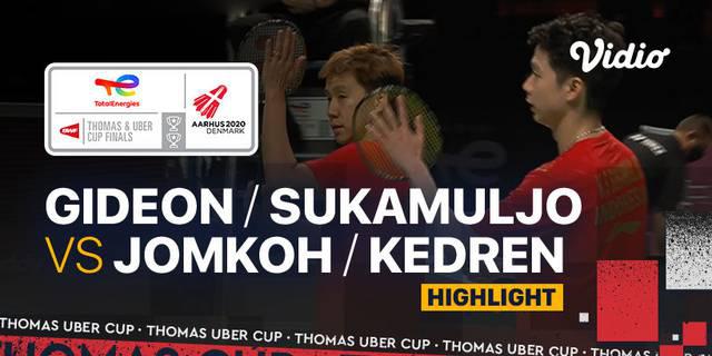 VIDEO Piala Thomas 2020: Indonesia Sementara Imbang 1-1 Vs Thailand Berkat Kevin Sanjaya / Marcus Gideon