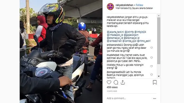 Ditegur Lawan Arah Malah Balik Marah