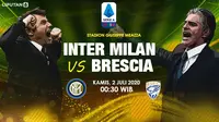 Banner Inter Milan vs Brescia pada pekan ke-29 Liga Italia.