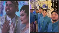Pernikahan Dofa Alkatiri dengan Tengku Najwa Adnan putri Enny Beatrice, ada Rizky Nazar dan Refal Hady jadi Pagar Bagus (Foto: instagram aryavasco/refalhady)