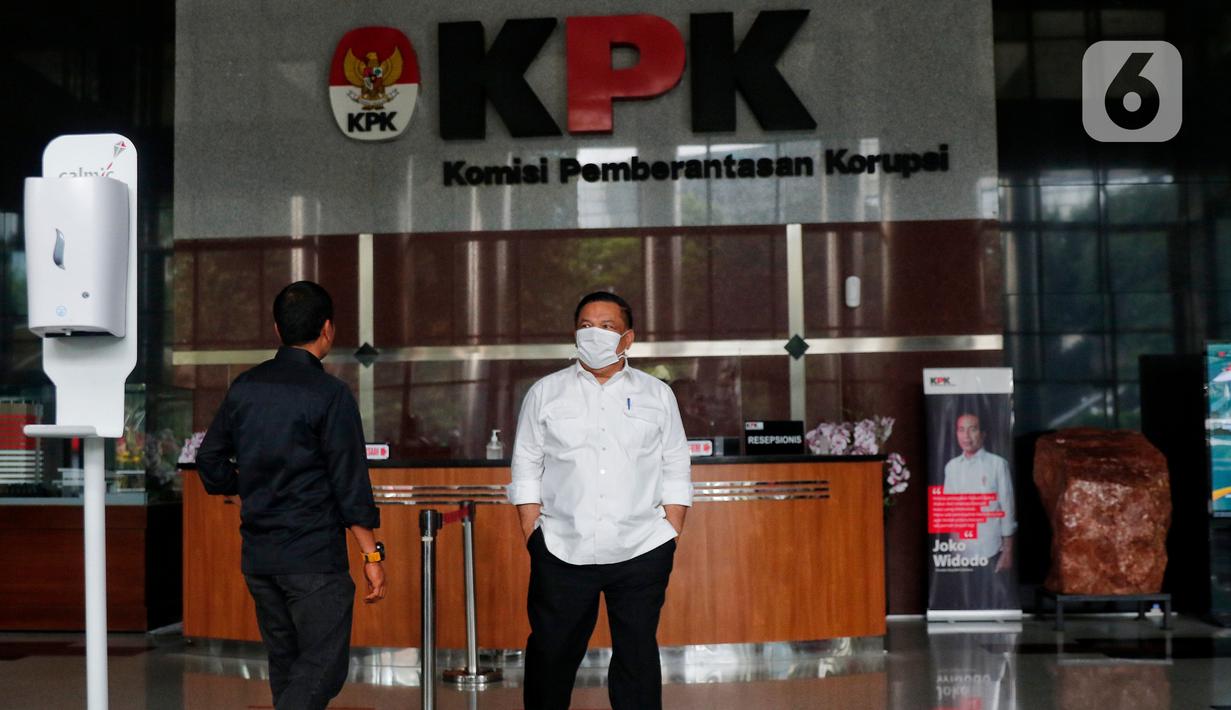 SF Hariyanto kembali diklarifikasi oleh KPK terkait Laporan Harta Kekayaan Penyelenggara Negara (LHKPN). (Liputan6.com/Angga Yuniar)