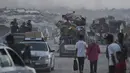 Nyaris setiap hari, sejak 7 Oktober 2023, serangan militer Israel membombardir sejumlah wilayah di Gaza. (AP Photo/Jehad Alshrafi)