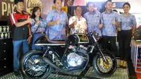 Adapun moge dengan kapasitas mesin 400 cc ini merupakan hasil karya siswa SMK Negeri 8 Bandung