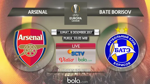 Arsenal Vs BATE Borisov