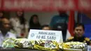 Barang bukti sabu seberat 10Kg ditampilkan saat rilis kasus narkotika jenis 4-CMC dan sabu di Jakarta, Kamis (2/2). Narkotika turunan jenis katinone itu diketahui dikirim dari China melalui perusahaan jasa pengiriman. (Liputan6.com/Immanuel Antonius)