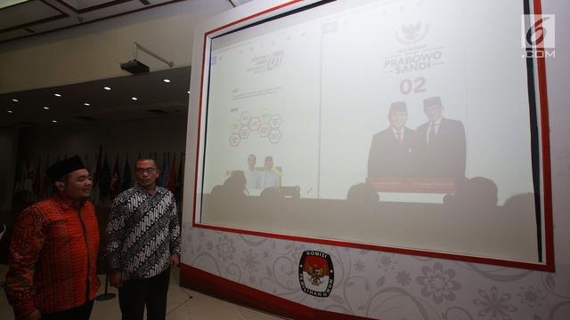 KPU Tunjukkan Alat Peraga Kampanye Pilpres 2019