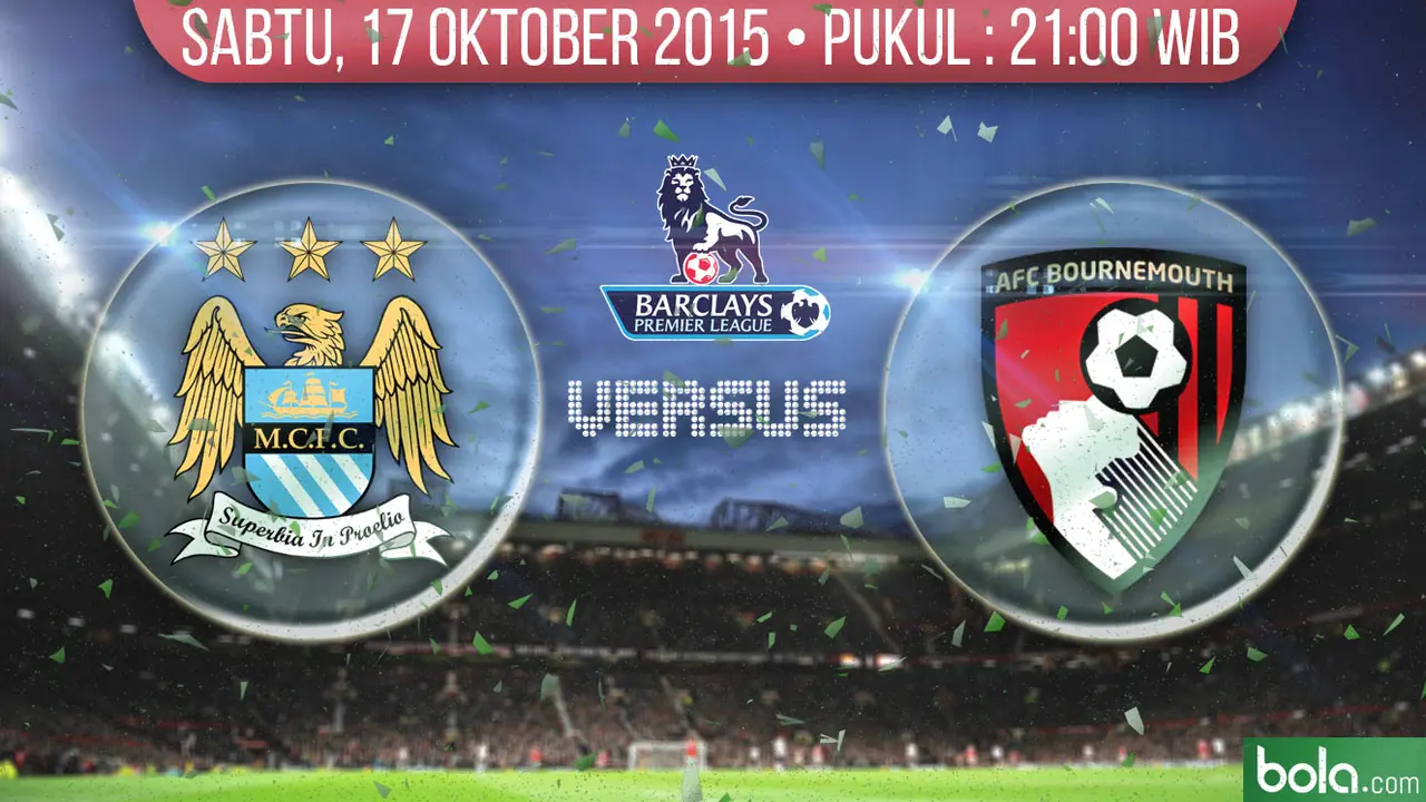 Manchester City vs Bournemouth (Bola.com/Samsul Hadi)