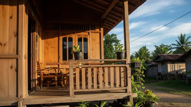9 Model Teras Rumah Kayu Sederhana yang Cocok untuk Pedesaan, Hadirkan Nuansa Asri