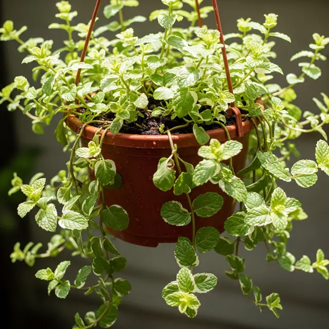 Tanaman Herbal Gantung untuk Rumah Kecil (Image by Gemini AI)