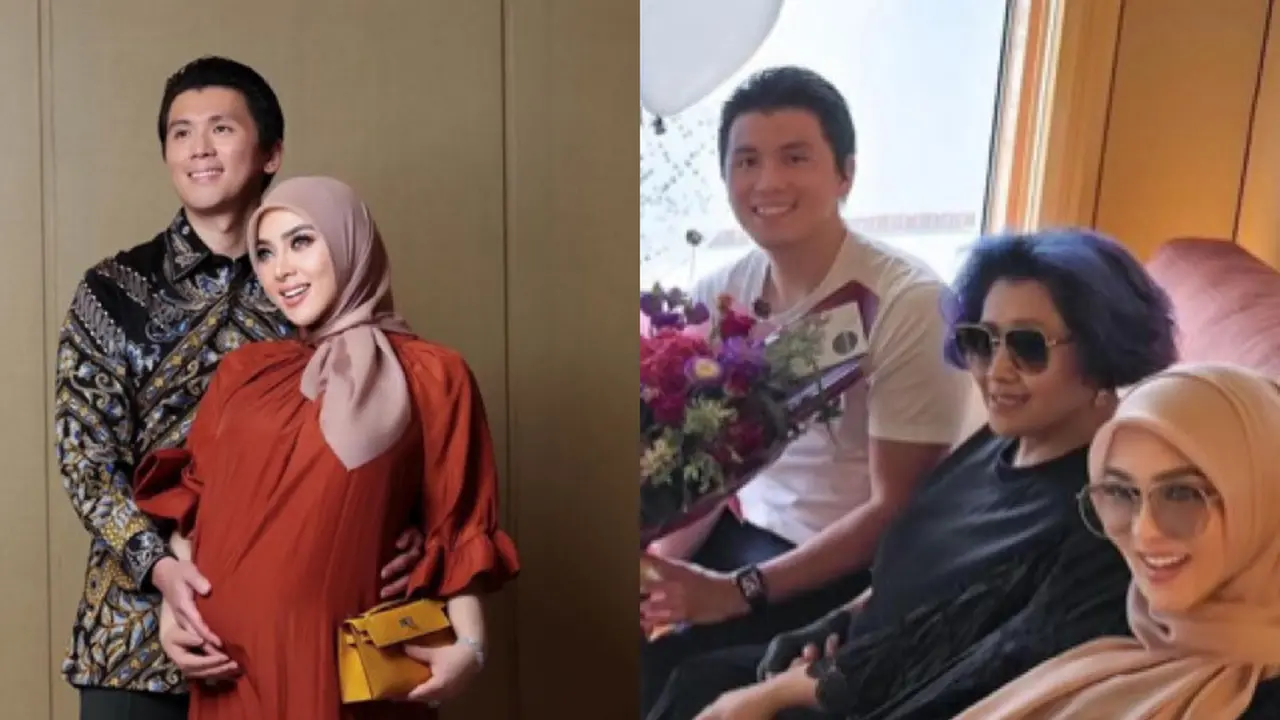 Syahrini Rayakan Ulang Tahun Reino Barack ke-40