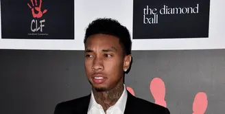 Rapper berusia 26 tahun, Tyga rupanya menganggap pertunangan Rob Kardashian dan Blac Chyna adalah sebuah lelucon di momen april mop. (AFP/Bintang.com)