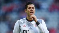 Striker Bayern Muenchen asal Polandia, Robert Lewandowski. (AFP/Christof Stache)