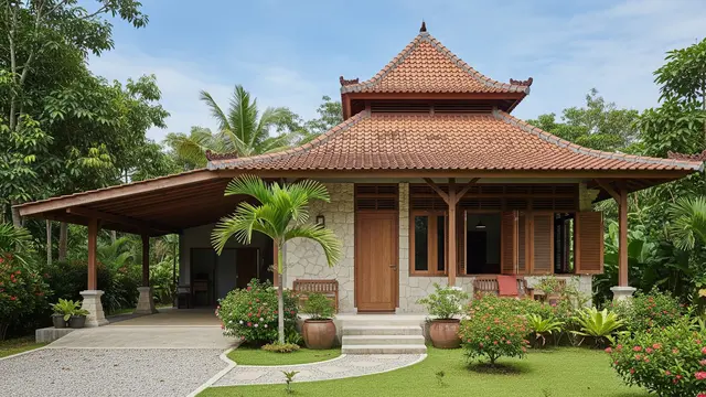 Carport Semi Terbuka yang Tidak Mudah Panas/AI Generated