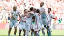 Polandia melaju ke perempat final Piala Eropa 2016 setelah mengalahkan Swiss lewat adu penalti 5-4 setelah sebelumnya imbang 1-1 di waktu normal dan perpanjangan waktu. (Reuters/Kai Pfaffenbach)