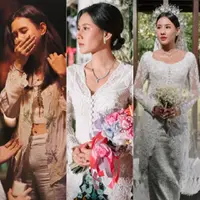 Kebaya Pilihan Shenina Cinnamon dari lamaran hingga pernikahannya. [@sheninacinnamon]