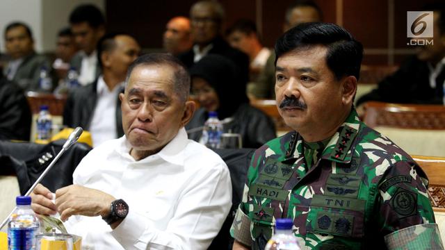 Menhan dan Panglima TNI Bahas Anggaran Bersama DPR