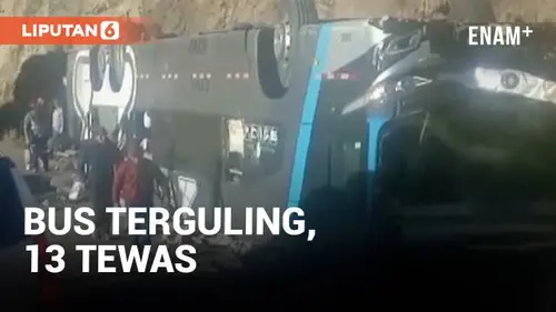 VIDEO: Bus Jatuh dari Tebing Tewaskan 13 Warga Peru