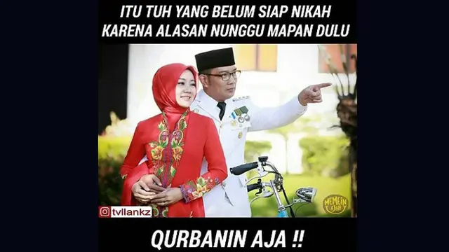 Curhatan Netizen Jadi Kurban Perasaan di Meme `Qurbanin Aja`