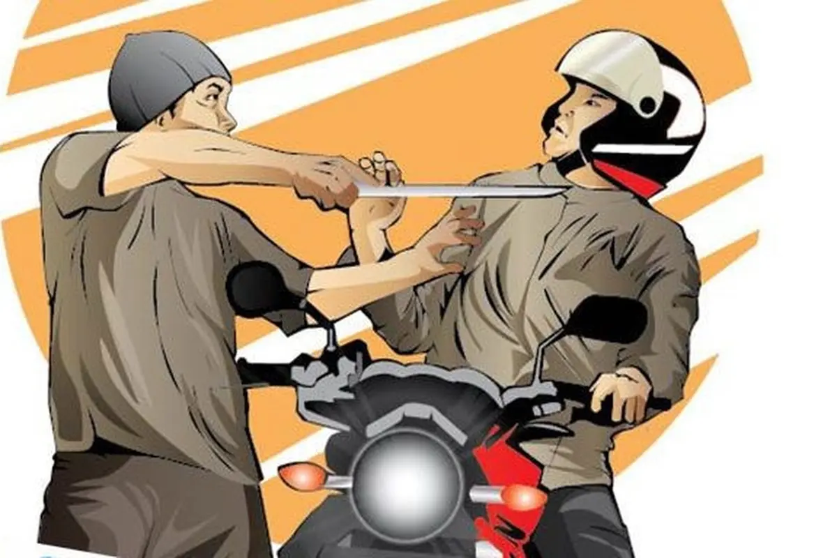 Ilustrasi pembegalan motor (Istimewa)