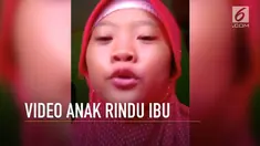 Beredar video seorang gadis menangis sesenggukan sambil menyanyi lagu ibu.