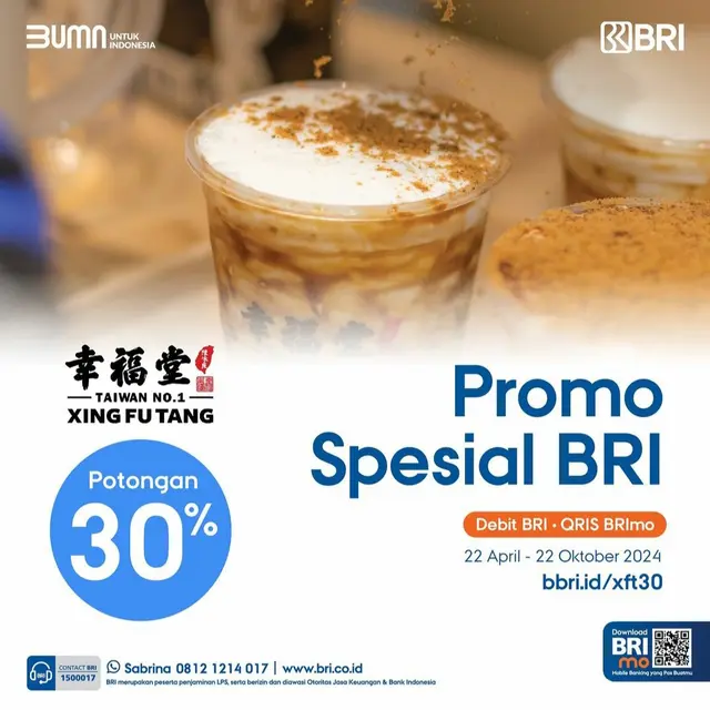 Promo Spesial BRI dengan Debit BRI - QRIS BRImo.